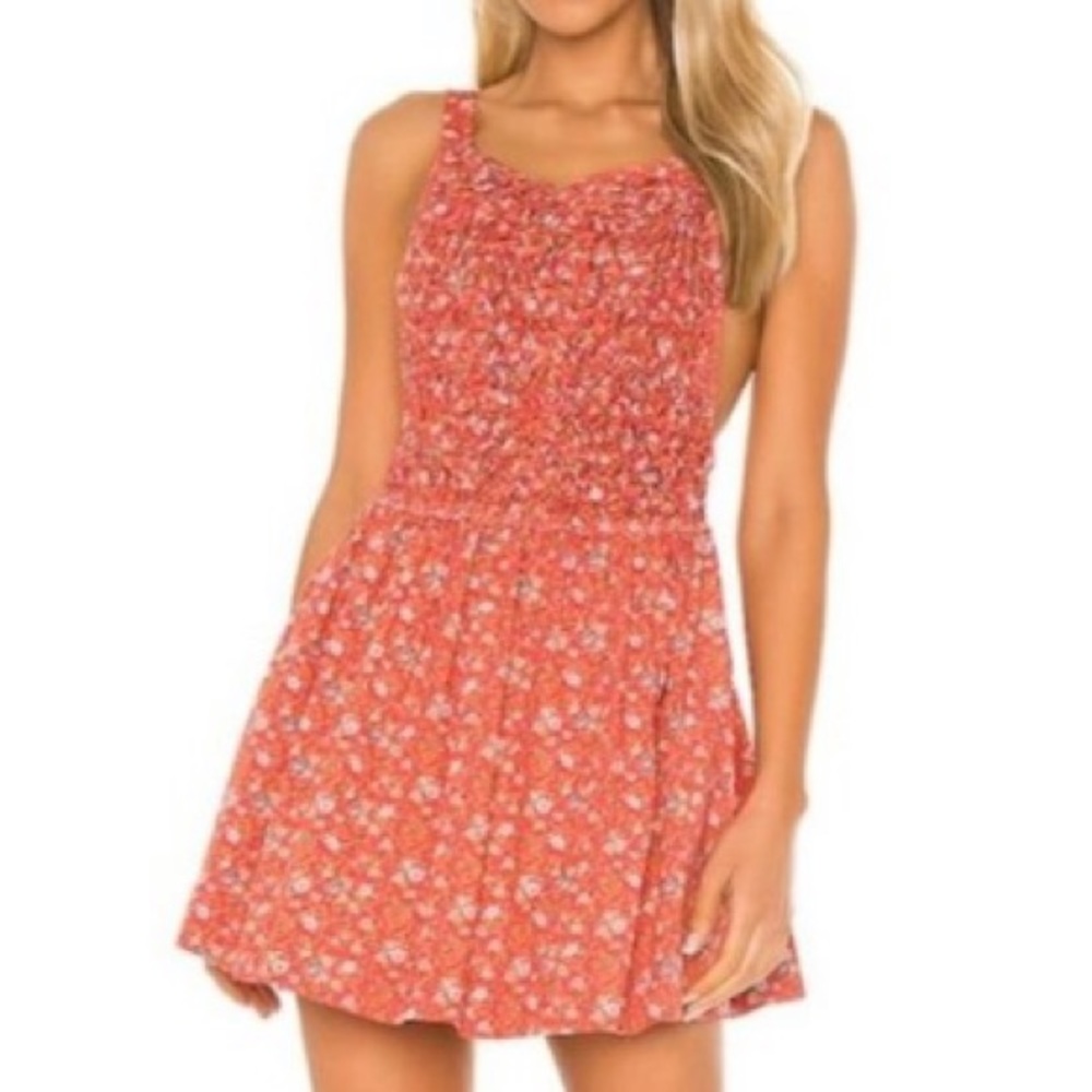 Free People C poppy combo dress